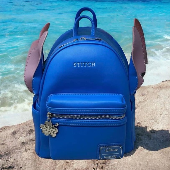 Loungefly Handbags - 🆕 Loungefly Disney Lilo & Stitch Minimalist Stitch Figural Mini Backpack